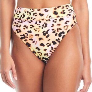 Bar III Women's Animal-Print High-Waist Bikini Bottoms - Multi
